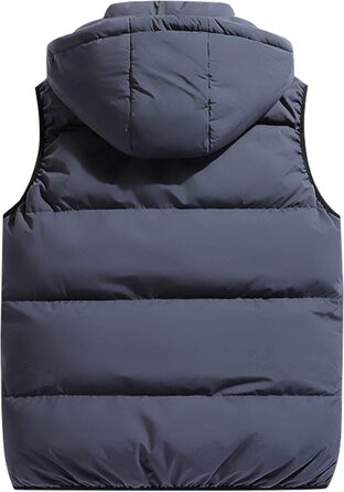 Чоловіча жилетка SeaUr з пухозаповнювачем, водонепроникна, легка, з капюшоном та кишенями, зелена (M, сіра)