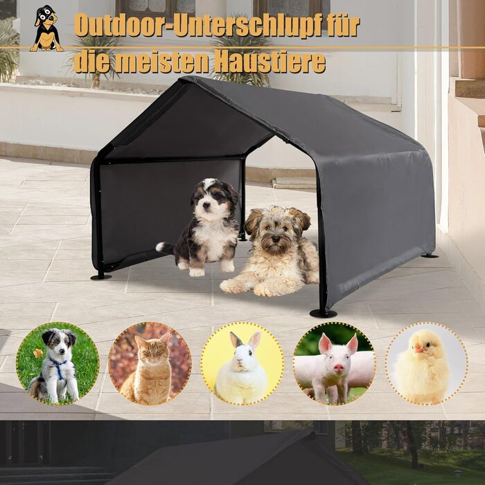 Палатка для тварин, будиночок для собак та котів на вулицю. Захист від сонця та спеки