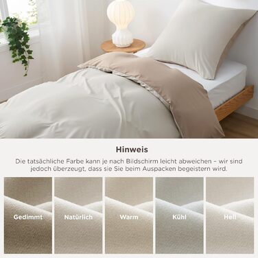 BEDSURE Комплект постільної білизни 135x200 4-х частинний, зелений, з мікрофібри, з блискавкою, ÖKO-TEX сертифікат