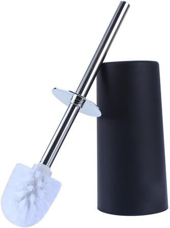 6-Piece Bathroom Set with Bin Soap Dish Dispenser Tumbler Toothbrush Holder, Plastic (black) Bathroom Set Beige