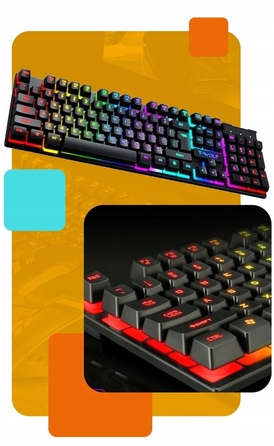Ігрова механічна RGB клавіатура з LED-підсвіткою