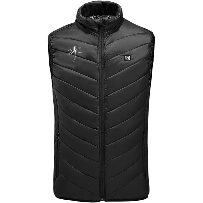 Обогреваемая жилетка для мужчин и женщин, 9 зон обогрева, для активного отдыха, туризма, катания на лыжах, 4XL, черный