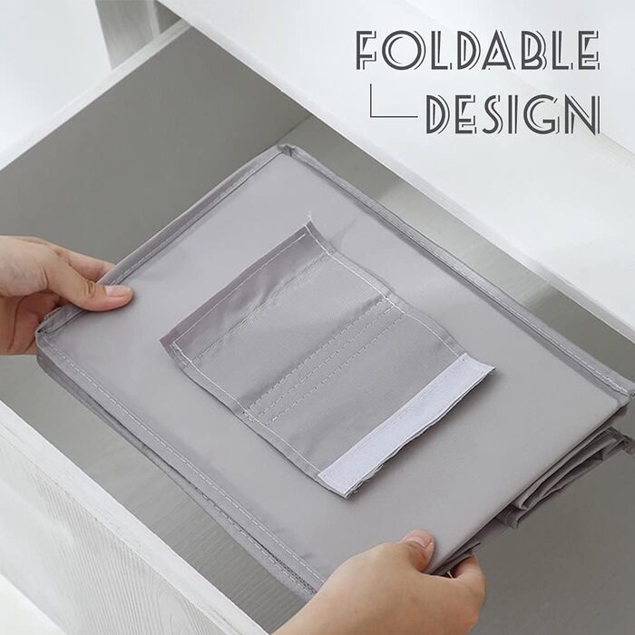 Настінна полиця-органайзер для шафи, сіра, 4 відділення, 12 кишень, 30x22.5x80 см