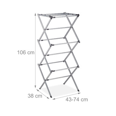 Relaxdays Clothes Rack, Folding & Extendable