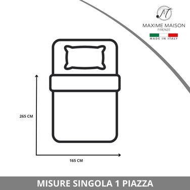 Плед на ліжко 240x260 см, двосторонній дизайн, осінньо-весняний (100 г/м²), степний, підкладковий, для двоспального ліжка, з м'якої мікрофібри, Made in Italy (колір: коричневий/мокко)
