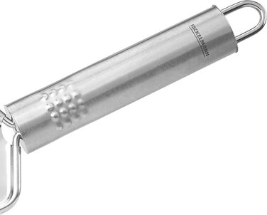 Подрібнювач часнику Fackelmann OVALGRIFF з нержавіючої сталі, ергономічна ручка, сріблястий, 1 шт.