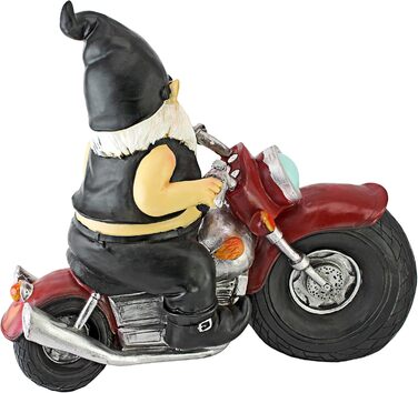 Design Toscano Decorative Figure, Biker with Leather Jacket, Dimensions: 14 x 34.5 x 28 cm