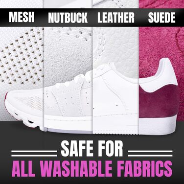 Pink Miracle Shoe Cleaner, Textile Cleaning Solution including Shoe Brush, suitable for Leather, White Fabrics, Nubuck Leather, Golf Shoes, Basketball Shoes, Boots, Sandals, Household and Car Seats, 227 g