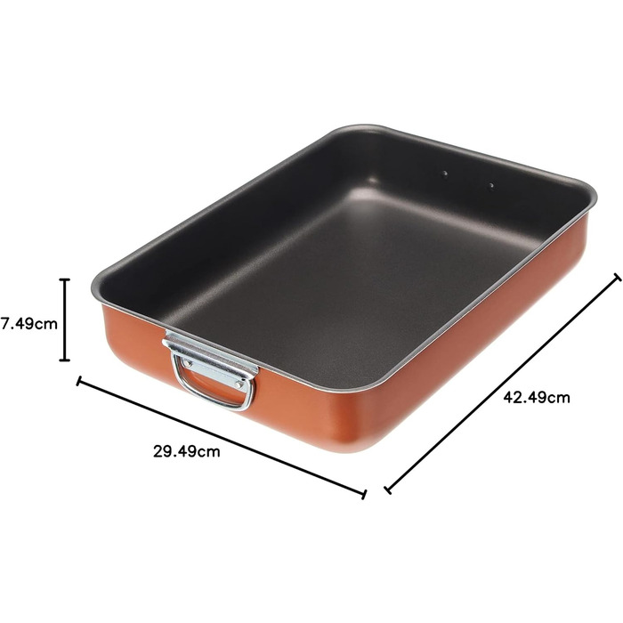 Форма для запікання Alluflon Zecchino 40x28 см, алюміній, мультиколір