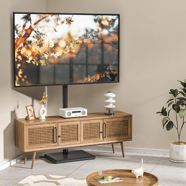 Підставка для телевізора TVON: регульована, поворотна, для діагоналей 32-55 дюймів, VESA 400x400, до 40 кг, чорний