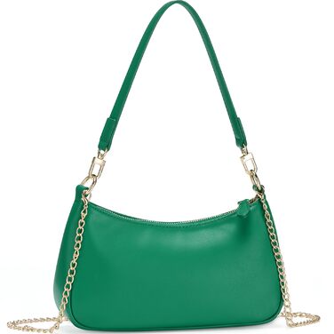 Сумка-клатч WantGor Tote, кросбоді, міні-хобо, екошкіра, темно-зелена - стильна жіноча сумка