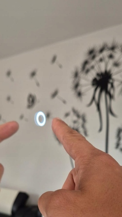 Квадратне LED-дзеркало у ванну кімнату 110x110 см з сенсорним вимикачем та підсвіткою