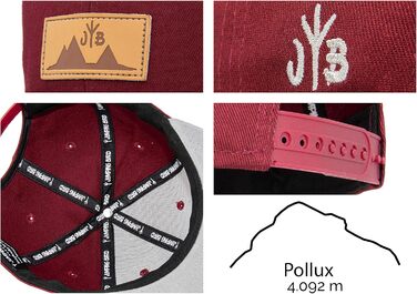 Кепка бейсболка Jumping Bird • Зручна, регульована, легко миється • Бордовий колір