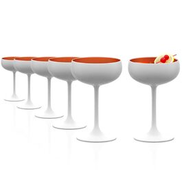 Набір келихів для шампанського Stölzle Lausitz Elements 6 шт. (230 мл) – Чорний/Бронзовий