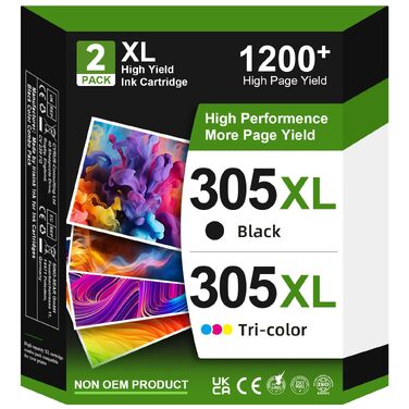 Картриджі для принтера HP 305 XL (замінник) для HP DeskJet 2700, 2710e, 2720e, 2800e, 2820e, 4100, 4120e, 4220e та HP Envy 6000, 6020e, 6032e, 6420e, 6432e