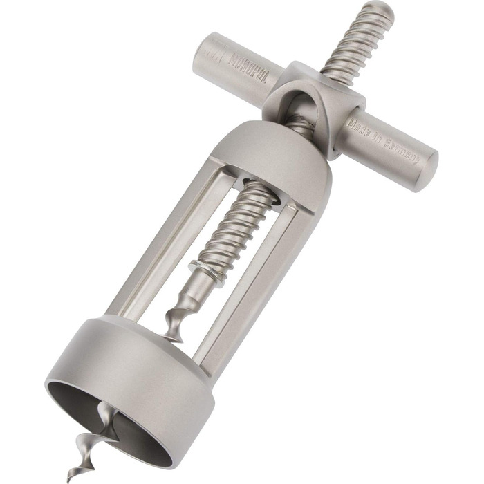 Westmark Bottle Opener with Cork Remover, Monopol Edition, Steel/Zinc Die-Cast, Barolo, Satin Finish, 62603380