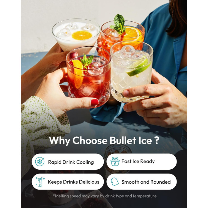 Машина для приготування льоду EUHOMY, чорна, 12 кг/день, самоочищення, 9 кубиків за 6 хвилин, 2 розміри, з ручкою, кошиком та лопаткою