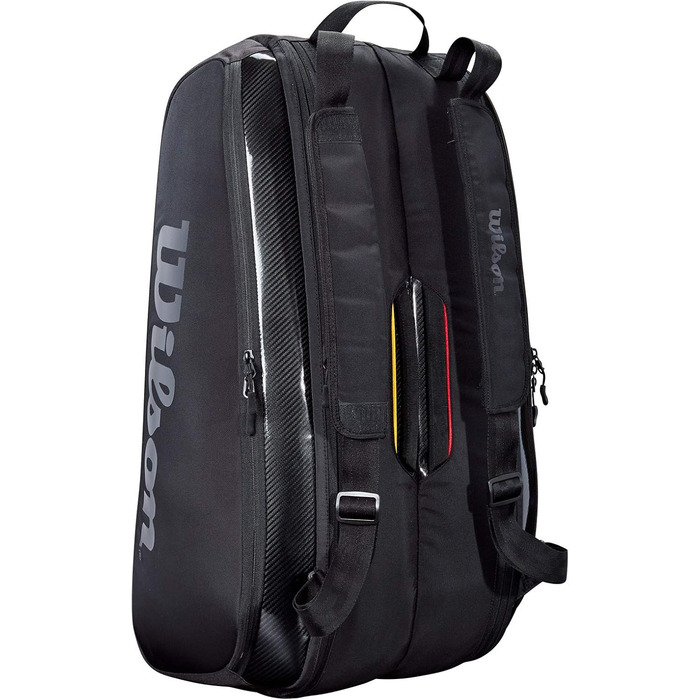 Сумка для тенісу Wilson Super Tour Pro Staff на 9 ракет, чорна
