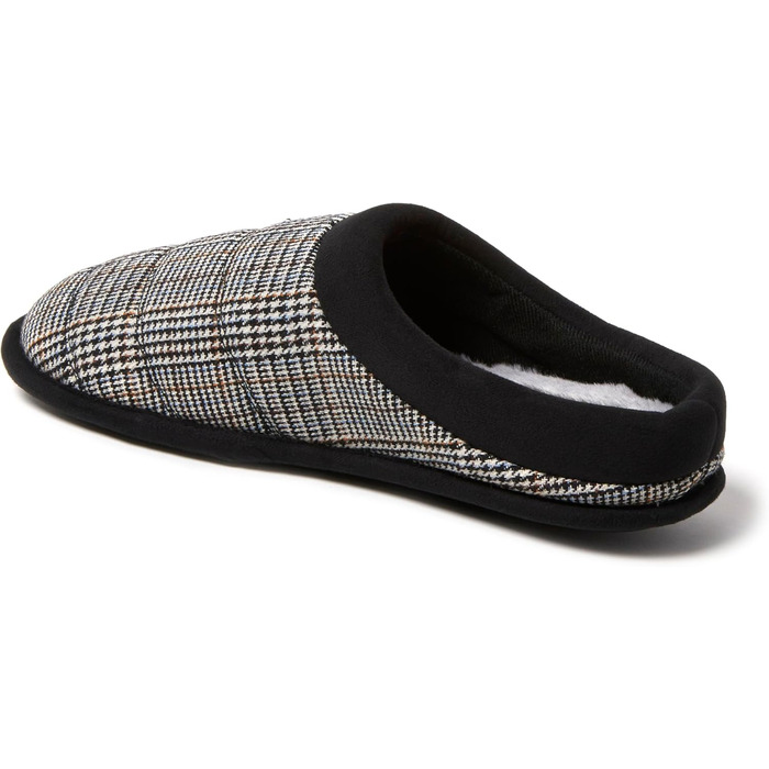 Dearfoams чоловічі тапочки-клоги Asher з піною з пам'яті, чорні, 44.5/45.5 EU