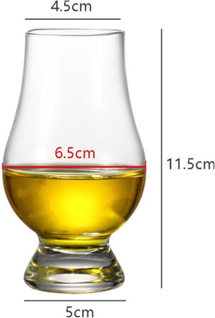 Набір склянок для віскі 6 шт. | Склянка для віскі 200 мл | Елегантні склянки для віскі з кришталевого скла | Склянки для віскі з скла, придатні для миття в посудомийній машині | Ідея подарунка для чоловіків