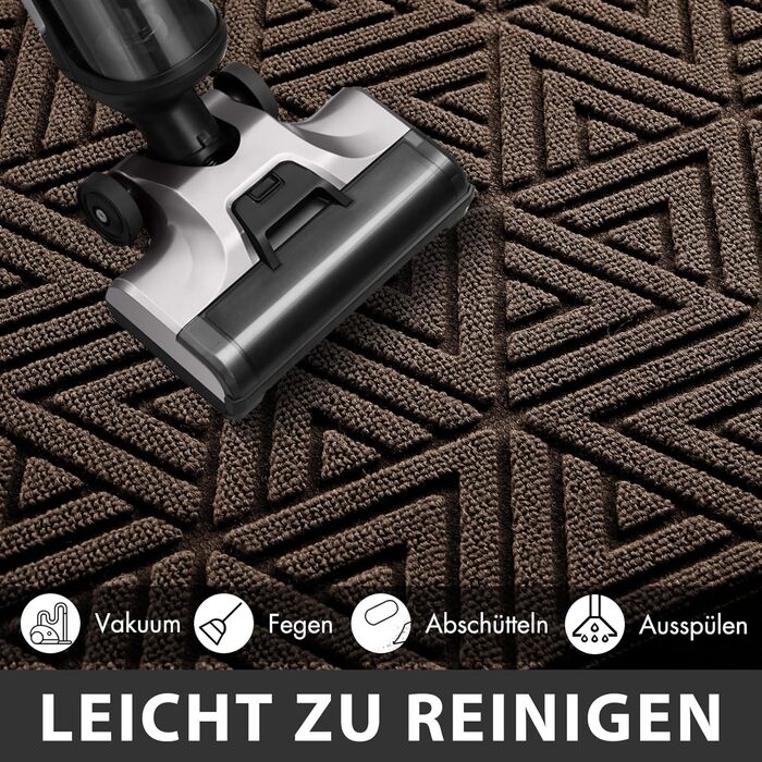 Килимок для дому Yimobra, вологостійкий, 120x80 см, коричневий