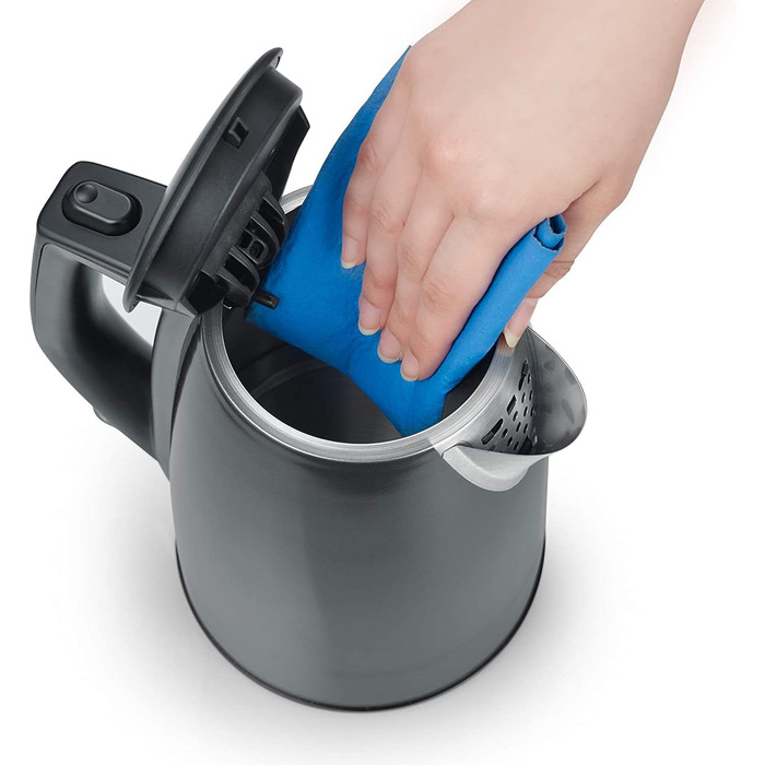 Електричний чайник SEVERIN WK 9540 сірий металік/чорний, 1,0 л, 2200 Вт, Single