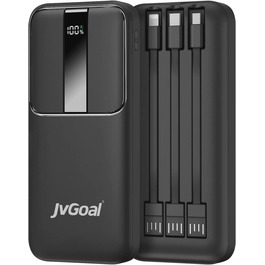 Power Bank JVGoal 10000 mAh USB-C PD 18W з LCD-дисплеєм для iPhone, Nintendo Switch, Tablets
