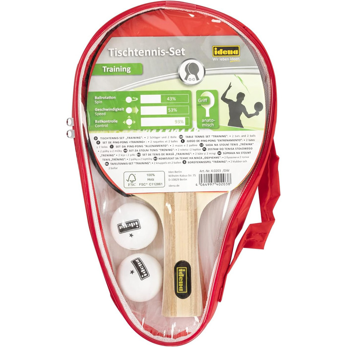 Набір для настільного тенісу Idena (нова версія)