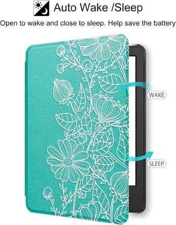 Чохол для Kindle 6' (11-го покоління) 2024/2022 (C2V2L3) з авто-вимиканням, PU шкіра, захисний чохол Löwenzahn (Мандала)