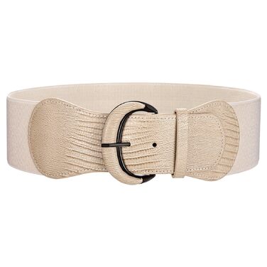 Жіночий широкий еластичний пояс WERFORU для суконь та костюмів, хакі, 58-66 см