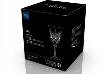 Келихи для червоного вина Lyngby Glas Melodia, багатоколірні, 270 мл, 4 шт.
