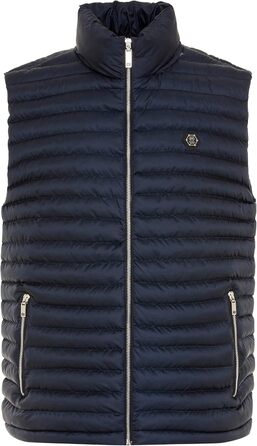 Чоловіча вітрозахисна куртка Redbridge з коміром-худи, модель Bubble Vet, чорна (M, темно-синій)