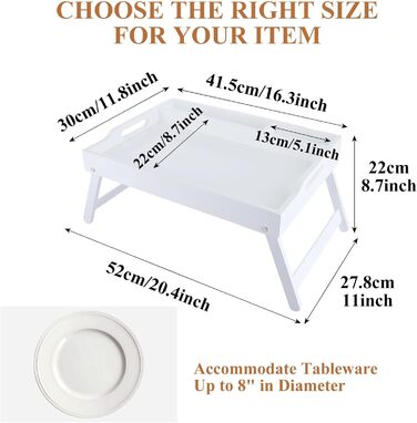 Бамбуковий столик SHUESS для ліжка та дивану, чорний, з регульованими ніжками, 41,5 x 30 x 20,5 см. Ідеально для сніданку, роботи, сервірування та відпочинку.