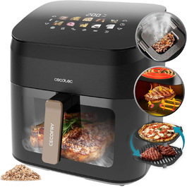 Фритюрниця Cecotec CecoFry Advance Double 9 л: цифрова, без олії, з подвійними кошиками та технологією PerfectCook