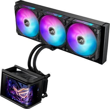 ASUS ROG Ryuo IV 240 ARGB - Система водяного охолодження для CPU (2 вентилятори, RGB, 400 мм трубки, Intel LGA 1851/1700/1200, AMD AM5)