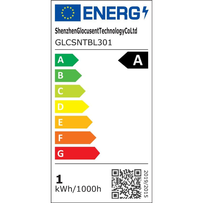 LED лампа для читання Glocusent з кріпленням, 3 кольори, 5 рівнів яскравості, акумулятор, для дітей (Altweiß)