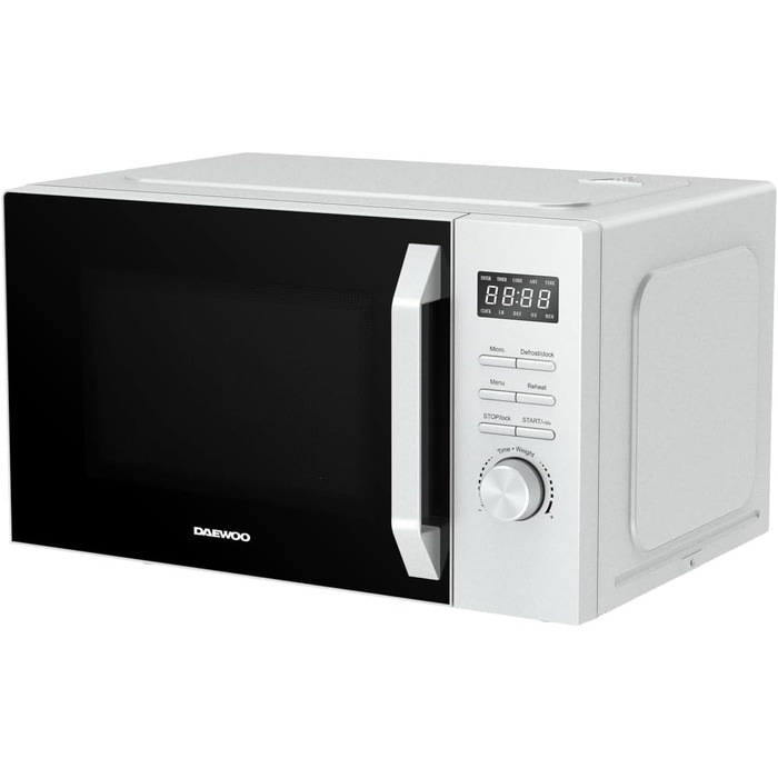 Мікрохвильова піч Daewoo MD-FC206SB 20L, 700W, чорний колір (Solo, срібло)