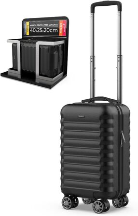 Чемодан ручної об'єму 20 л NUMADA Upfly - компактний, з ABS, для авіакомпаній Ryanair, Vueling, Easyjet (40 x 25 x 20 см)