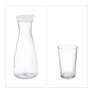 Relaxdays Water Carafe Set with Glasses