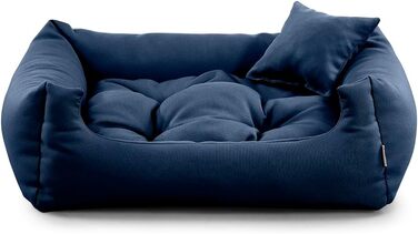 Gutekissen® Лежанка для собак, подушка для собак, лежанка для собак - довговічні матеріали, висока якість NEO (L - 90x75, Темно-синій)