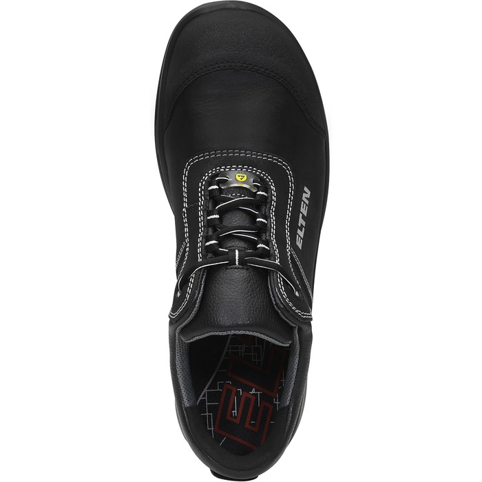 Робочі черевики ELTEN Reaction XXT Low ESD S3S, шкіряні, для жінок та чоловіків, з пластиковою капою, легкі, міцні, 46 EU