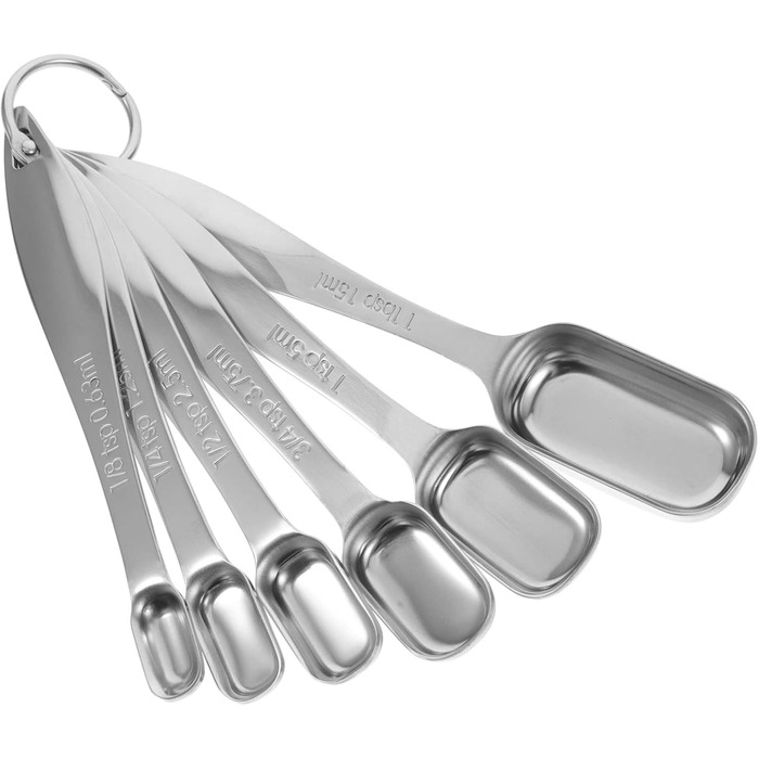 3-Piece Spoon Set Espresso Tools Ingredients Measuring Spoons Coffee Tools Liquid Measuring Cup Stainless Steel Measuring Cup Tablespoon Measuring Spoons Professional Tools Stainless Steel