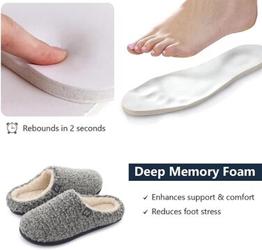 Жіночі тапочки-клоги RockDove з штучного хутра Sherpa, сірий світлий, 42/43 EU