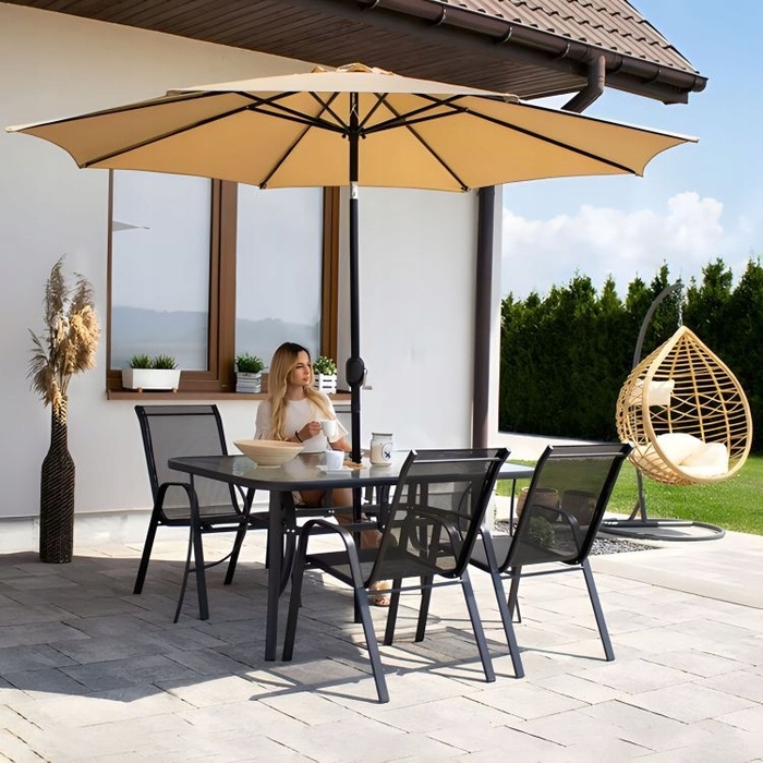 Металевий прямокутний стіл MultiGarden, 120 x 70 x 71 см