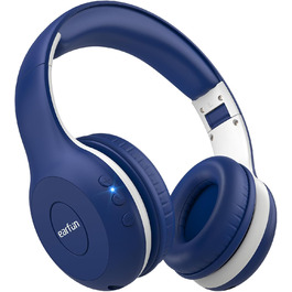 Бездротові навушники EarFun для дітей Bluetooth, регулювання гучності 85/94 дБ, Hi-Fi звук, HD-мікрофон, 40 годин роботи акумулятора, складні, регульовані, для школи/подорожей, блакитний