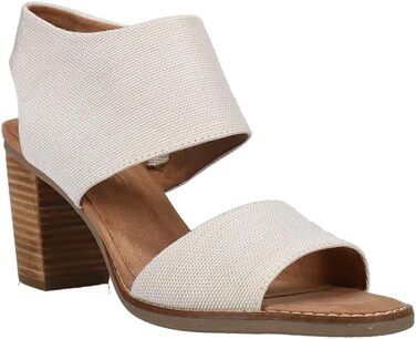 Сандалії жіночі TOMS Majorca Cutout з каблуком 38.5 EU натурального кольору