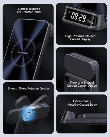 Бездротова зарядка SwanScout для Google Pixel 9 Pro Fold/9a/9/Fold/8/7/6, Pixel Watch 3/2, Fitbit Versa 4/3 (708G2, без адаптера)