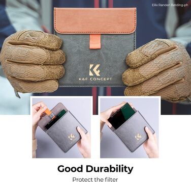 Набір фільтрів K&F Concept Nano-X: квадратний фільтр, адаптерні кільця (8 шт.), ND16