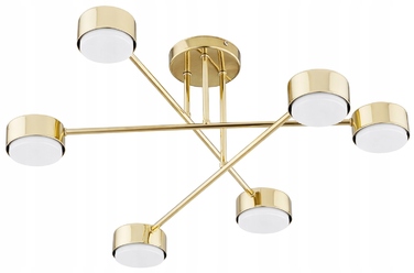 Підвісна люстра Elko-Lighting Mono Gold, 6 точок освітлення, GX53