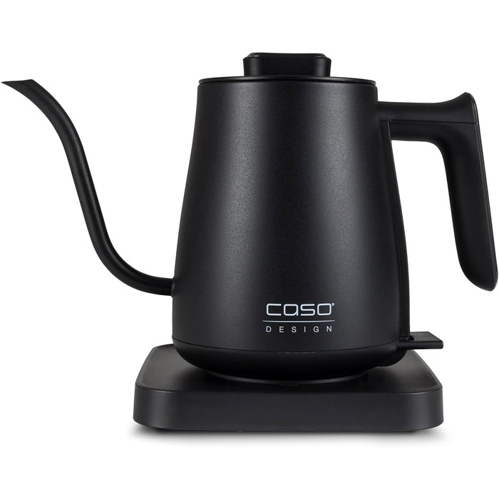 Електричний чайник CASO Coffee Classic Kettle – чорний, з нержавіючою сталі, для чаю та кави, преміум-якість